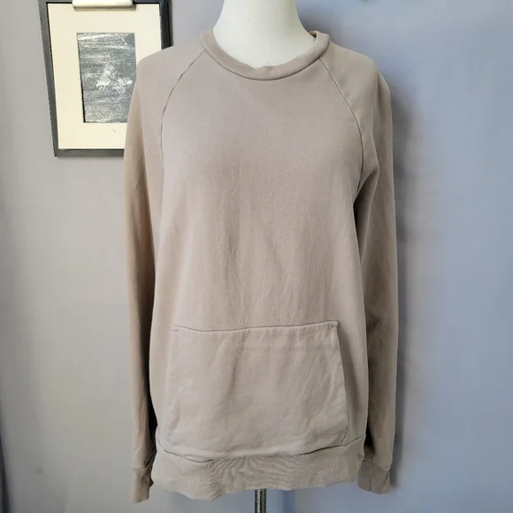 Everlane Track Organic Cotton Crew Neck Pullover Sweatshirt M - Picture 2 of 16